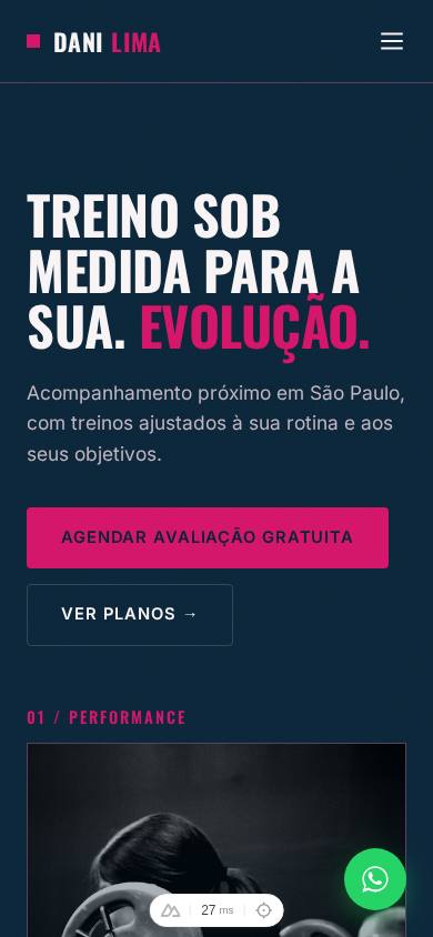 Modelo Midnight Magenta, versão celular