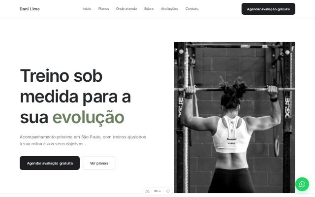 Modelo Monocromático Clean, versão computador