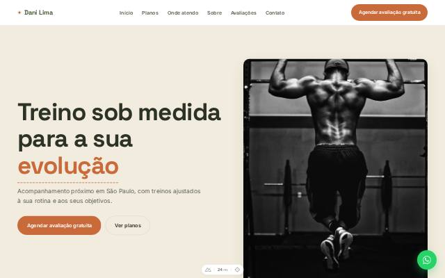 Modelo Outdoor Movement, versão computador