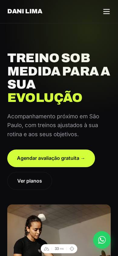 Modelo Performance Dark, versão celular
